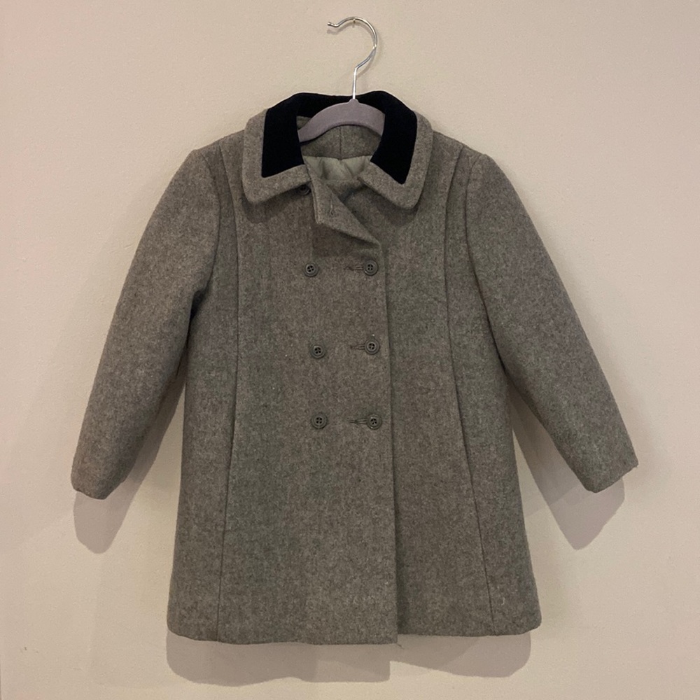 Vintage Grey Wool Coat